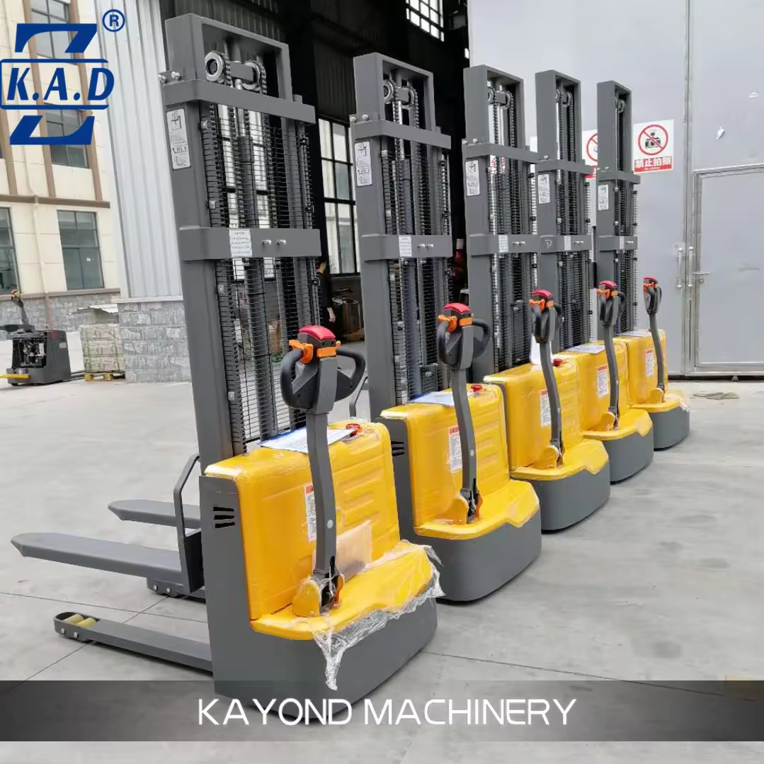 Warehouse Lightweight Electric Stacker Capacity 1 Ton 1.5 Ton 3m