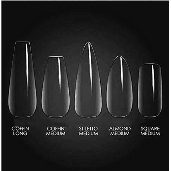 Customized Long Square Pre-Shaped Soft Gel Nail Extension Tips for Press On Nails 12 Size and Easy to Remove Material