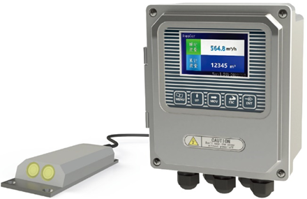 KDF2100 PVC Ultrasonic Doppler Flow Meter High Resolution Screen