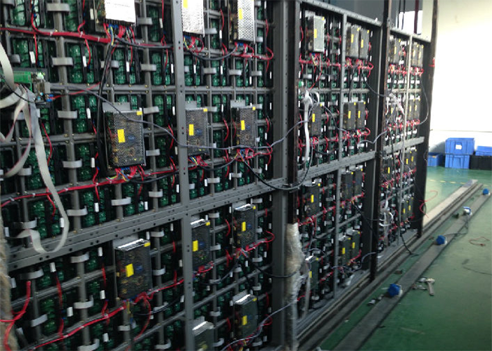 High defination Indoor P 4 LED display fixed installation front maintenance for hotel lobby, station