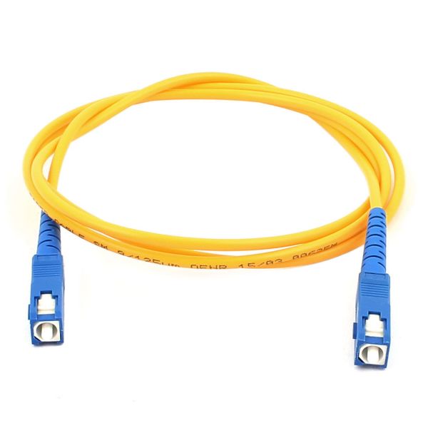 SC / UPC Singlemode Duplex Fiber Optic Patch Cord with G657A Fiber