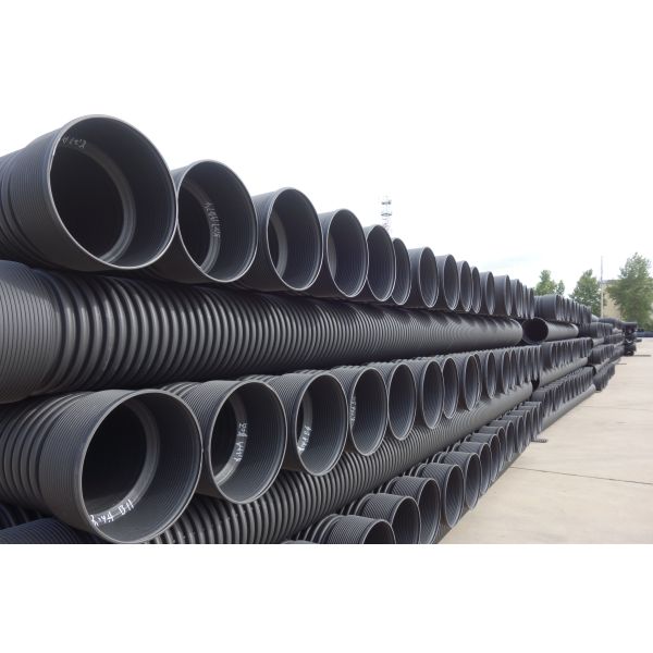 Customized Thickness HDPE Double Wall Corrugated Pipe With High Tensile Strength