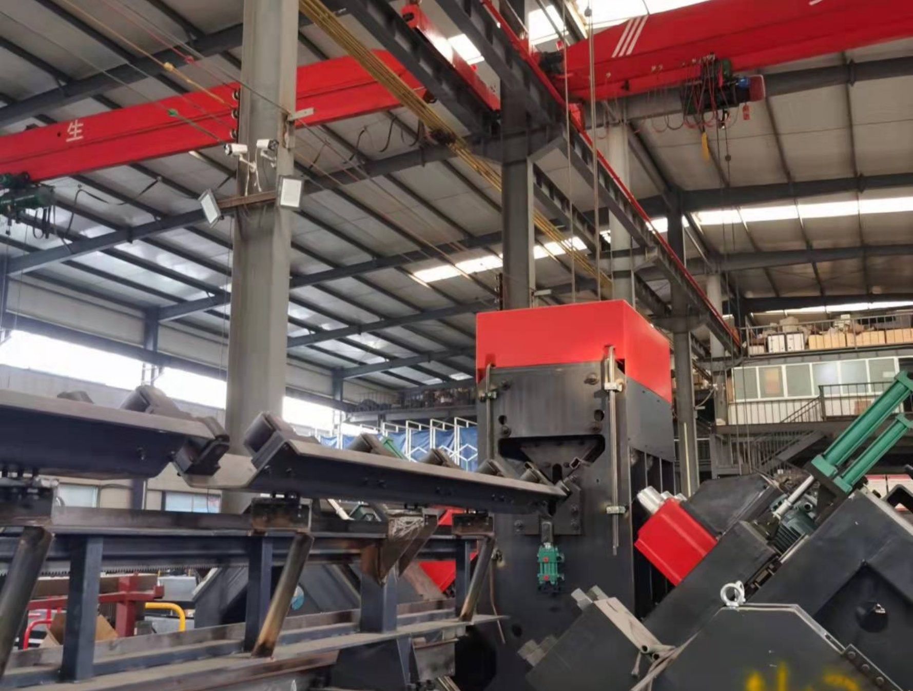 Intelligent CNC Angle Drilling and Marking Machine with 6 Drilling Heads