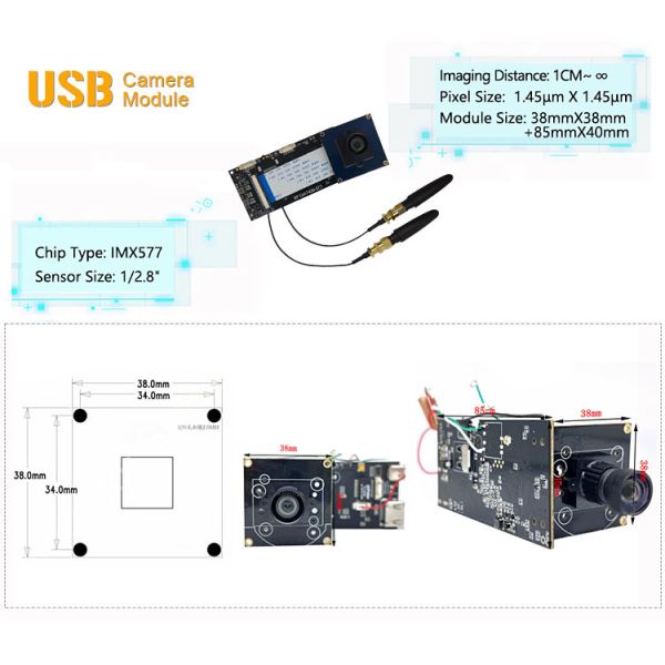 12MP USB3.0 Camera Module With Sony IMX577 CMOS Image Sensor