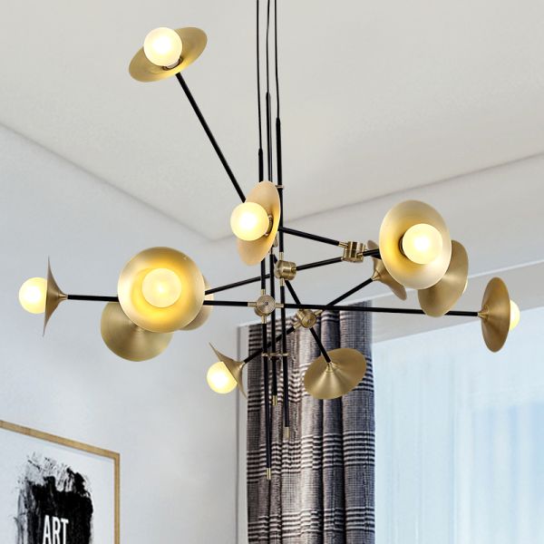 Modern Luster Brass Lighting Chandelier for Dining Room