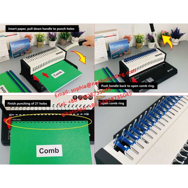 S328 Max Punch 16 Sheets Office efficiency comb binding machine
