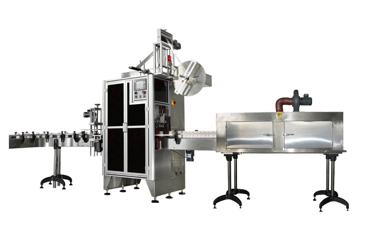 Automatic Shrink Sleeve Labeling Machine For Cup Class Steam Shrink Tunnel