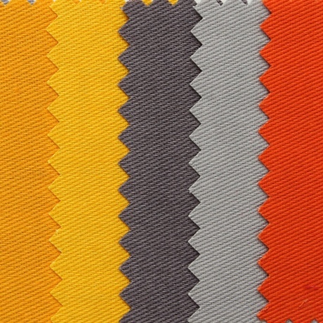 SOLIDS Pattern Linen Type Cloth 65% Polyester Twill Fabric for Customized Workwear