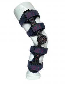 Quality Telescopic Post Op Knee Brace With Carbon Fiber Stay, Hinged ROM Knee Brace for sale