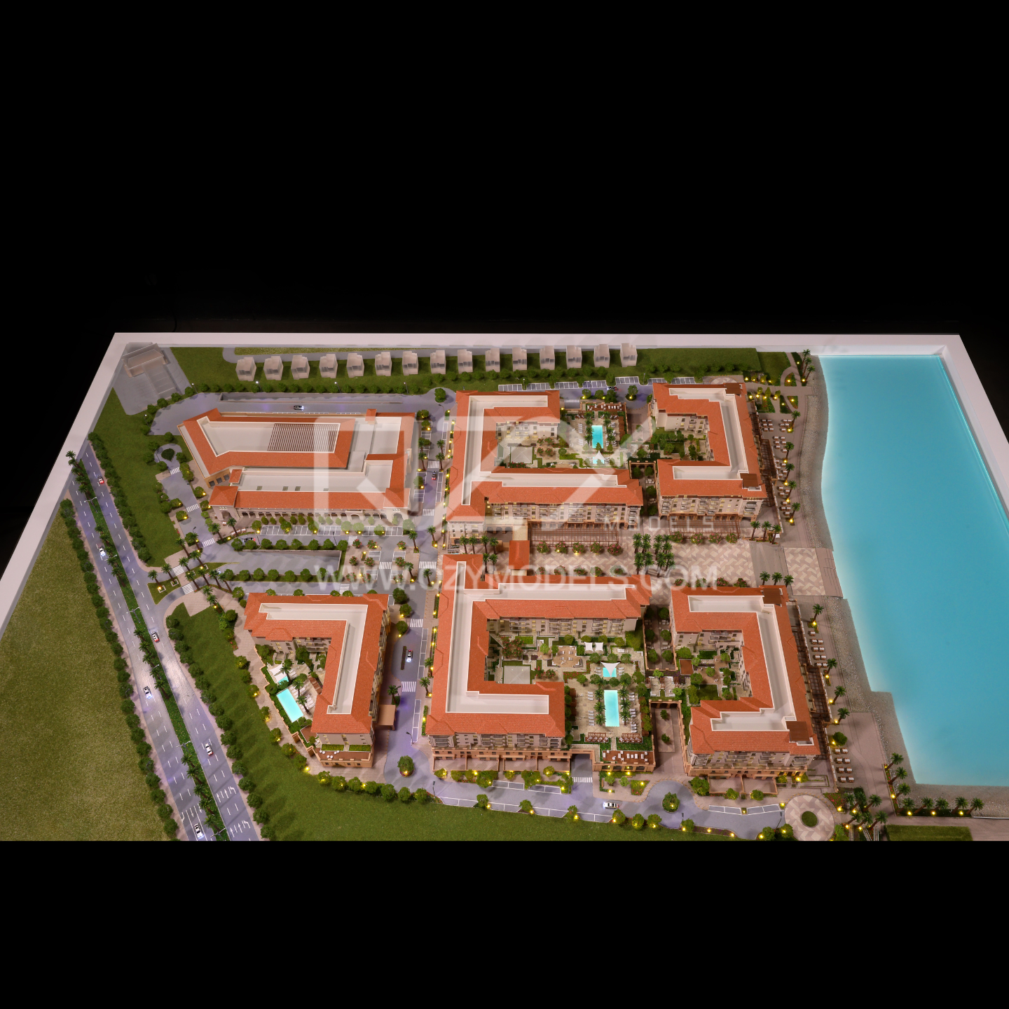 1:200 Scale Architectural Sandbox Model with Multimedia Touch Display and High-Quality ABS Material for Bloom Holdings Project