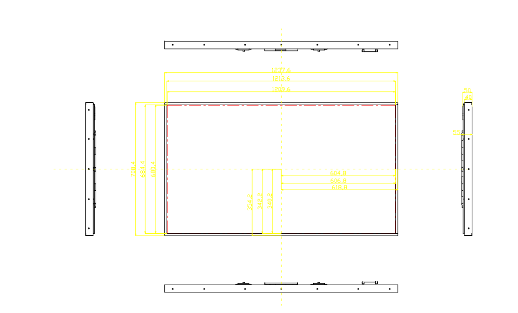 55Inch FHD TFT LCD Module 3000Nits Tft Lcd Display Module