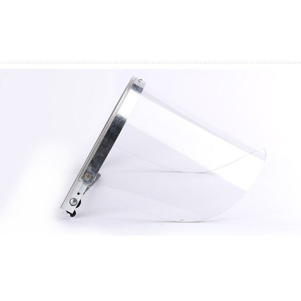 Transparent Protective Face Shield with Full-Face Coverage and High Temperature Resistance for Medical and Laboratory Use