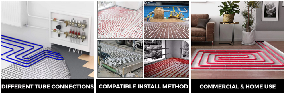 Smooth Facade Plumbing PEX Pipe 200m / Roll With Good Thermal Stability