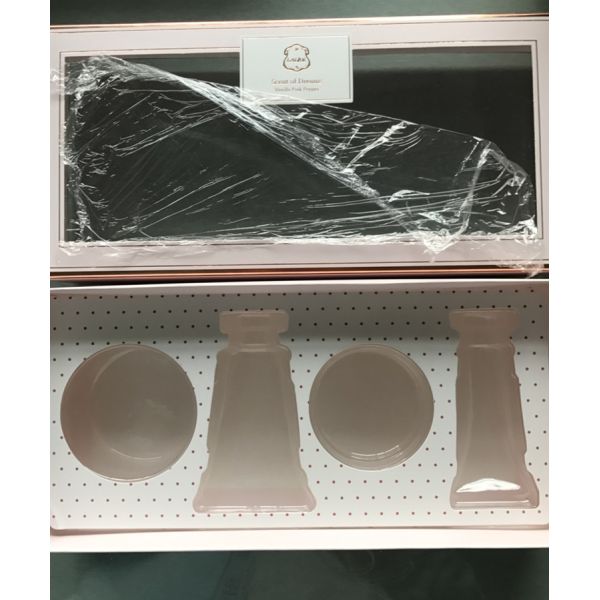 Rectangle Folding Cardboard Gift Boxes , PVC Window Miniature Cardboard Boxes 350G Card Paper