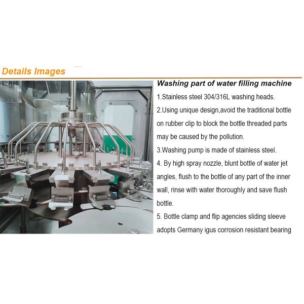 500ml Drinking Water Bottle Filling Machine 1000 - 2000bph