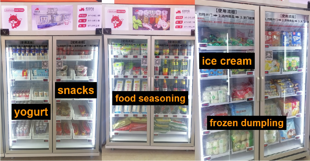 Fresh Fruit Vegetable Farm Produce Vending Machine With Cooling System Touch Screen