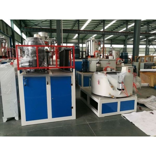Horizontal Type High Speed PVC Powder Hot Cold Mixing Unit / Mixer