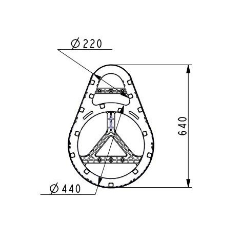 Overplus Length Cable 40x40mm Fiber Storage Unit PP material For Coil