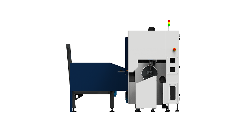 Fully Automatic Loading Fiber Laser Metal Cutting Machine Side Mounted Lathe 500W 1000W