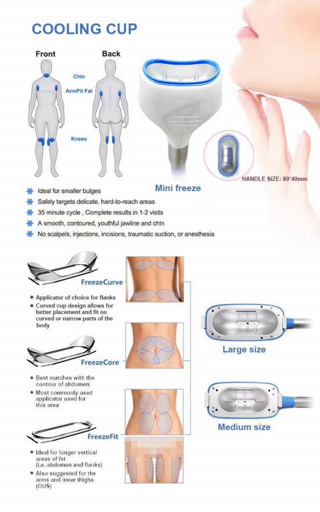 5 Handle 360 Cryo Cryotherapy body slimming machine