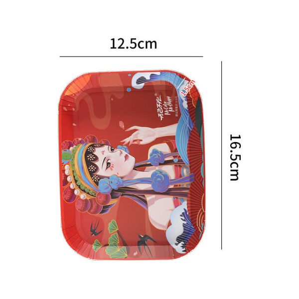 Eco-Friendly Disposable Paper Tableware for Food and Cake Square Customizable National Style Plate