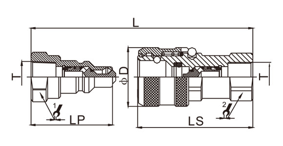 high pressure hydraulic quick couplings cb sp3s tc