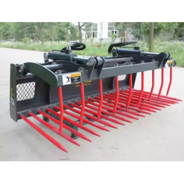 Farm-Oriented Grapple Fork For Agricultural Skid Steer Loader And Wheel Loader