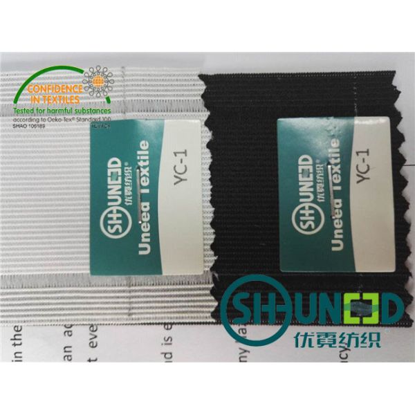 Comfortable Waistband Woven Interlining With Good Stretch / Knit Structure
