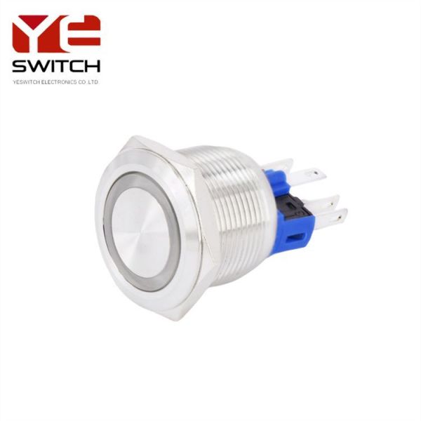 Yeswitch 22mm IP67 Sealed LED Metal Push Button Switch