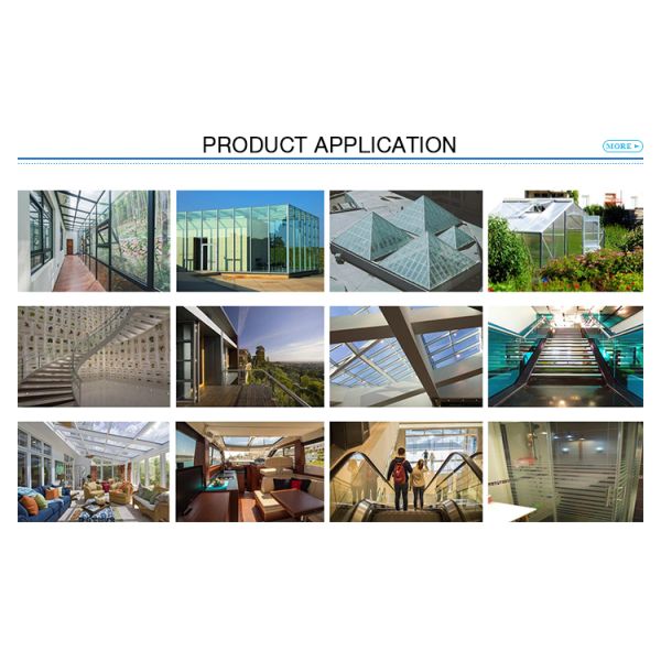 Soundproof Float Glass Tempered Custom Plexiglass Sheets Curtain Wall