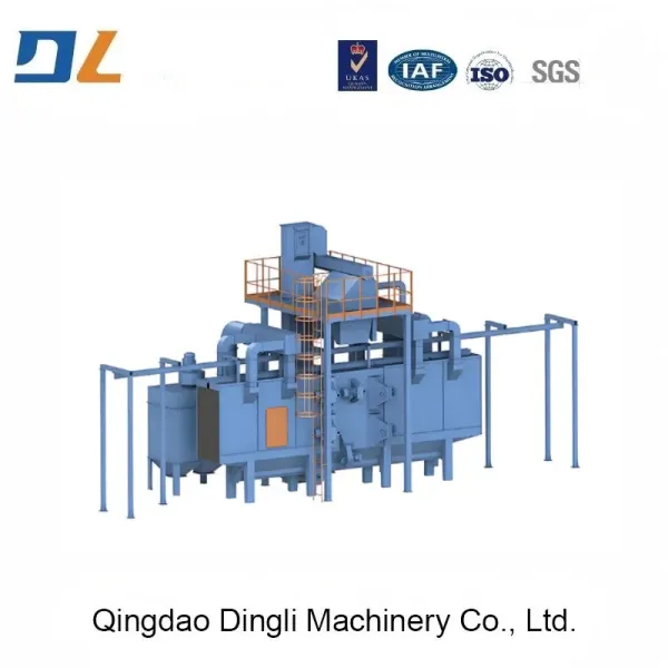 Hook Pass Through Monorail Type Shot Blasting Machine for Cleaning Steel Structure