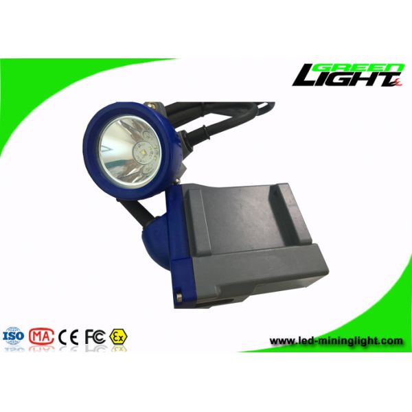 High Safety Rechargeable LED Headlamp , LED Mining Lamp With Blue And Gray Shell