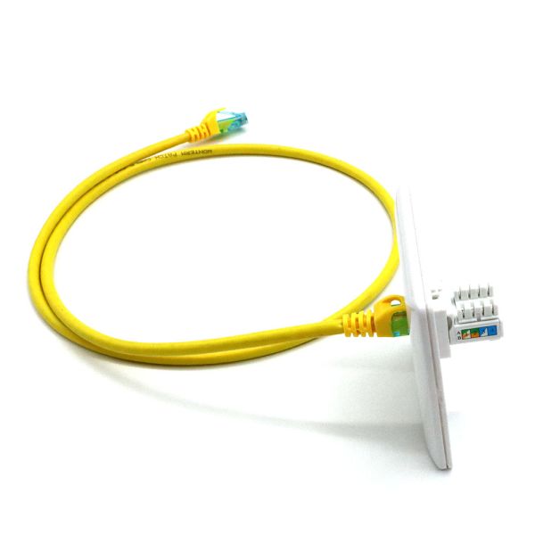 CAT6 / Cat5e RJ45 Keystone Module , Gold Plated Unshielded Utp Keystone Jack