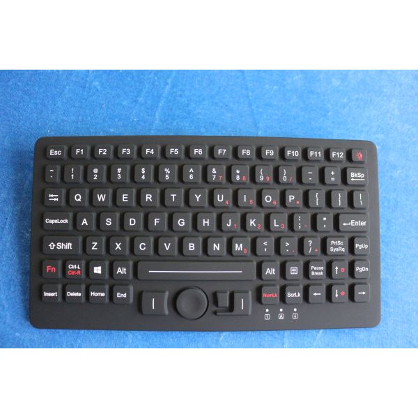 1.5m Cable IP67 Dynamic Military Level Keyboard 87 Keys Rubber