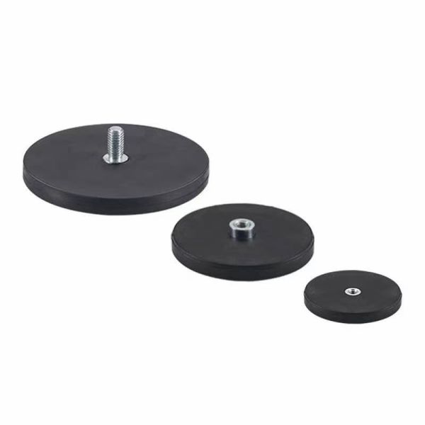 External Thread Rubber Coated Magnet for Mounting High Temperature LED Light Spotlights