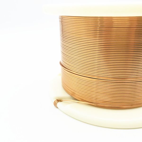 SWG 1 mm Rectangular Copper Wire , Enameled Copper Magnet Wire For Electrical Motors