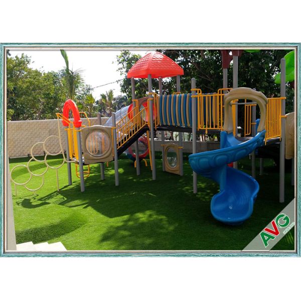 High Density Natural Looking Playground Artificial Grass Safe For Children