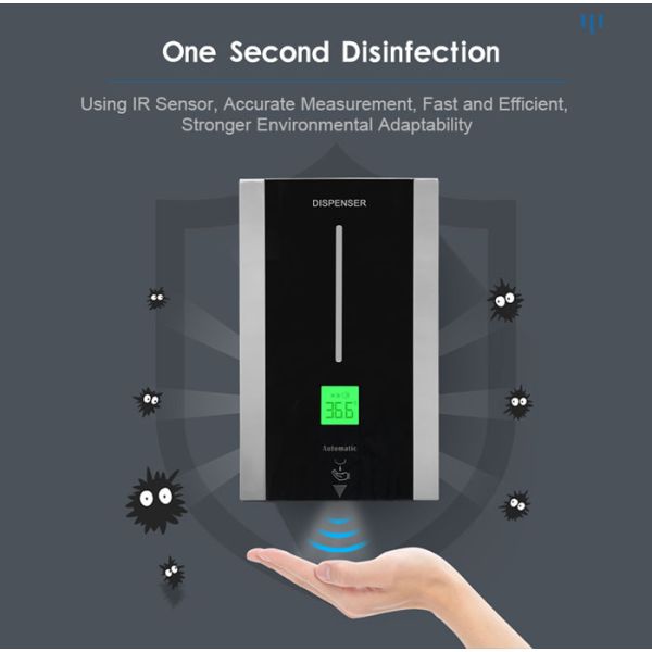 Hand Gel Dispenser 1000ML Face Recognition Temperature Measurement