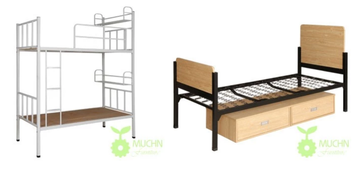 Twin Metal Frame Twin Bunk Beds With Ladder