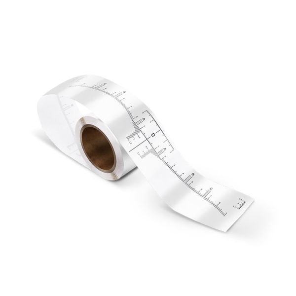 White Green Skin - Friendly Microblading Ruler Stickers For Eyebrow Shaping