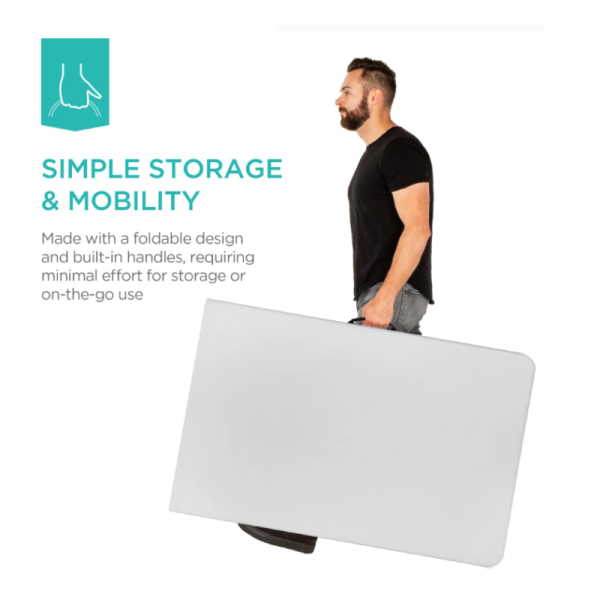 Modern Design 6FT Folding In Half Bench with Plastic Panel White or Customized Color