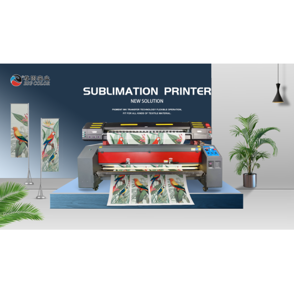 Plate Type Roll-to-Roll Printer Flag Polyester Sublimation Printer 1.8m i3200 Printheads
