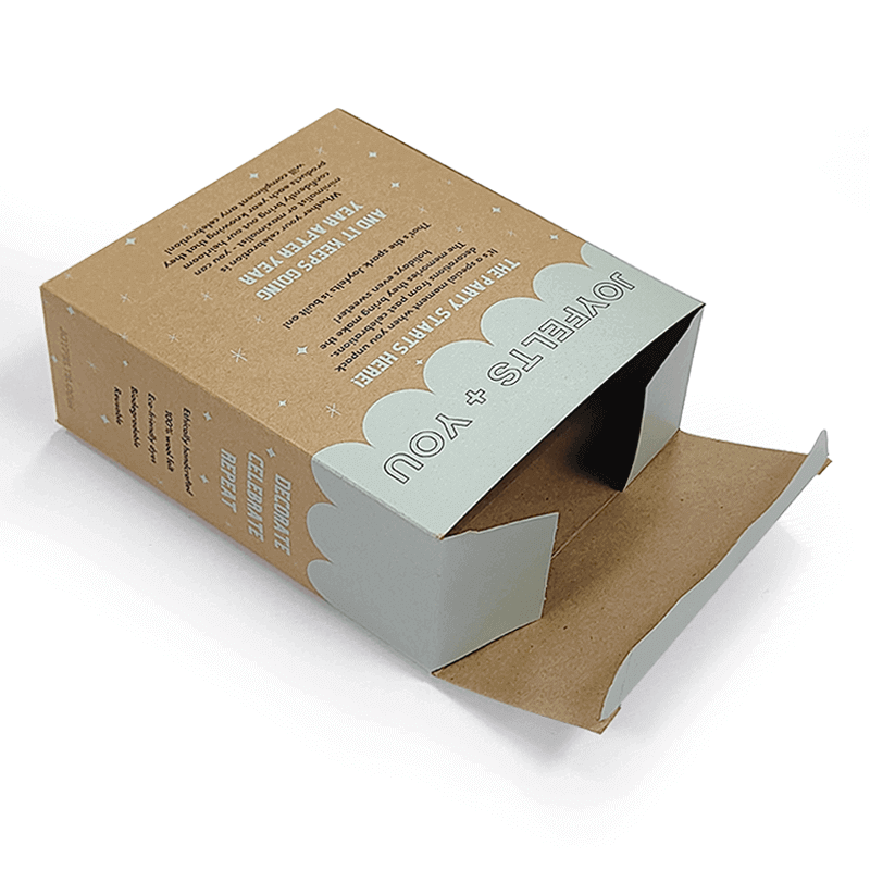 Kraft Paper Tuck Top Auto Lock Boxes With Cutting Windows Customized Shape