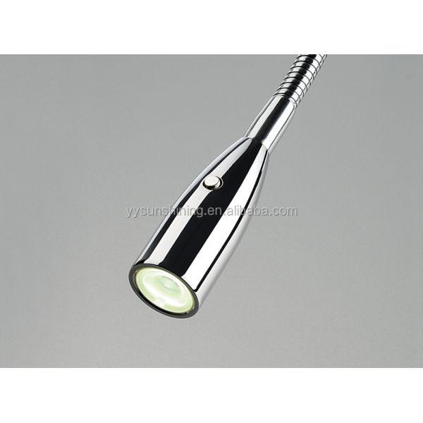 Flexible LED Bed Reading Light with Wall Mount Base and Adjustable Color Temperature 2700-65