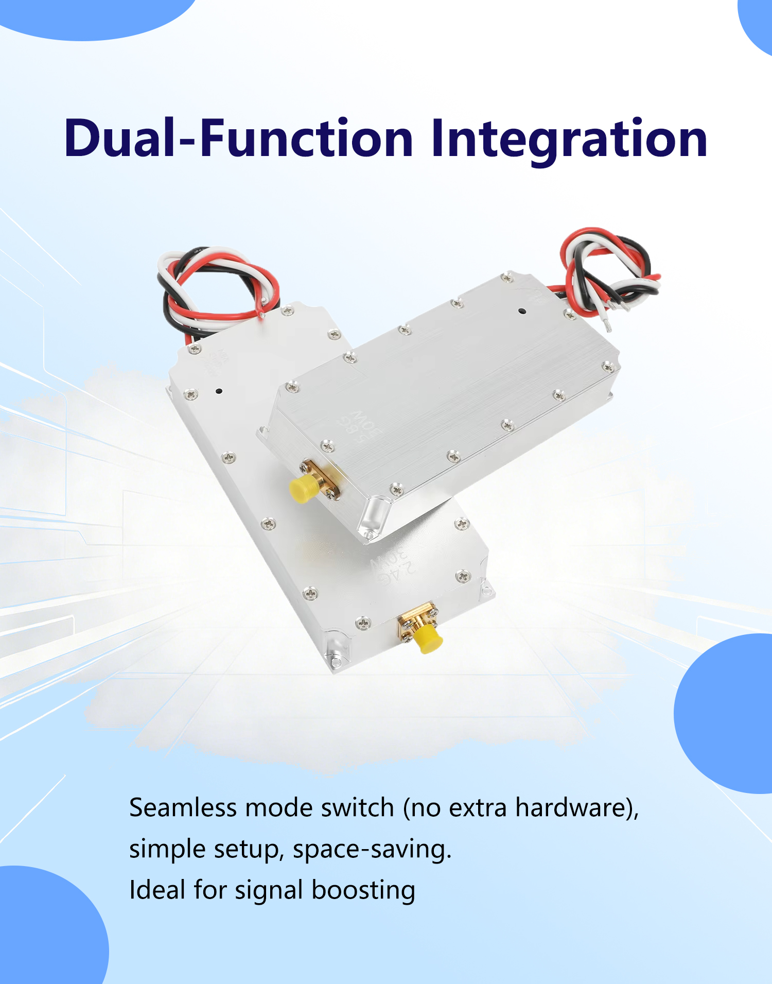 50W GaN Power Amplifier Module for Drone Signal Interference