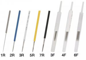 Quality 0.35mm 1R Tattoo Needle Makeup Eyebrow Tattoo Microblading Needle for sale