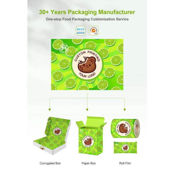 Custom Printed Rectangle Cardboard Packaging Box with CMYK+PMS Printing and Waterproof Coating for Food Packaging