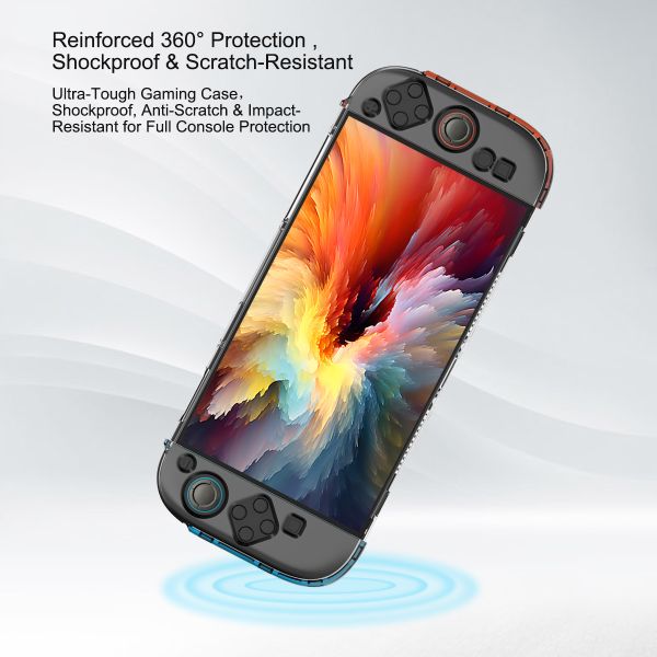 Detachable PC Left & Right Joy-con + Dockable Middle Frame Protective Cover Case Kit for Nintendo Switch 2