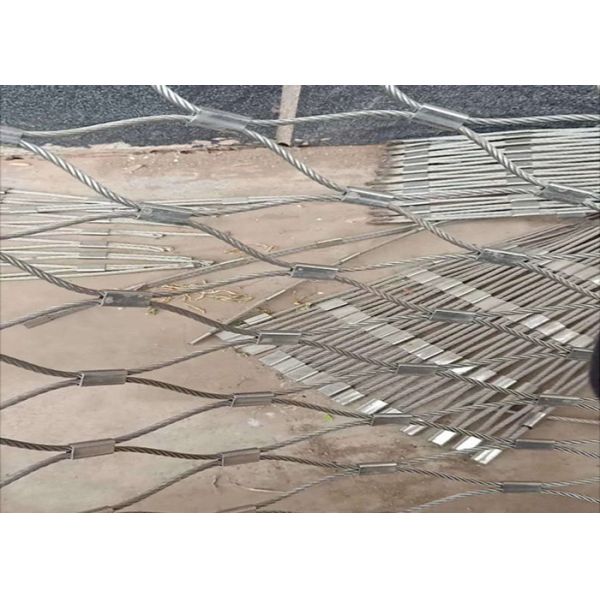 8m Width Stainless Steel Wire Rope Netting Mesh Screen