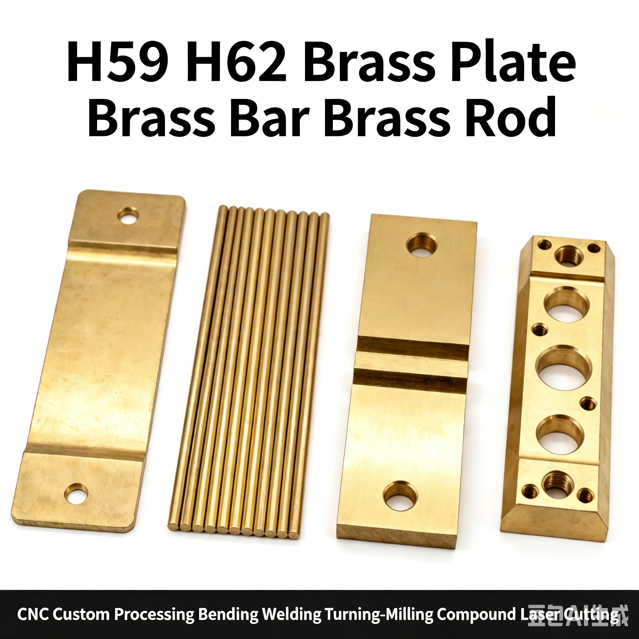 Customized Brass Processing H59H62 Parts Processing CNC Processing Copper Sheet, Copper Round Rod Processing purple Copper